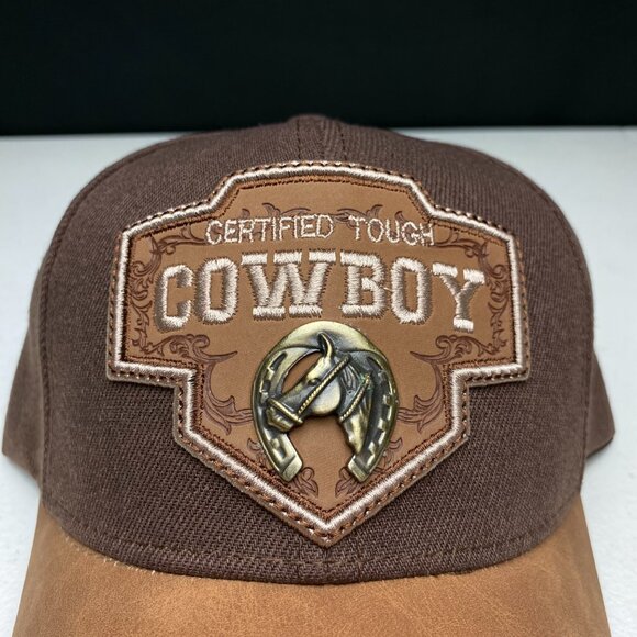 Cowboy Horseshoe Adjustable Baseball Hats, Rodeo, Western Style - Picture 2 of 7